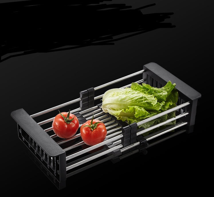 Stainless Steel Sink Drain Basket (Large Capacity Kitchen Organizer)