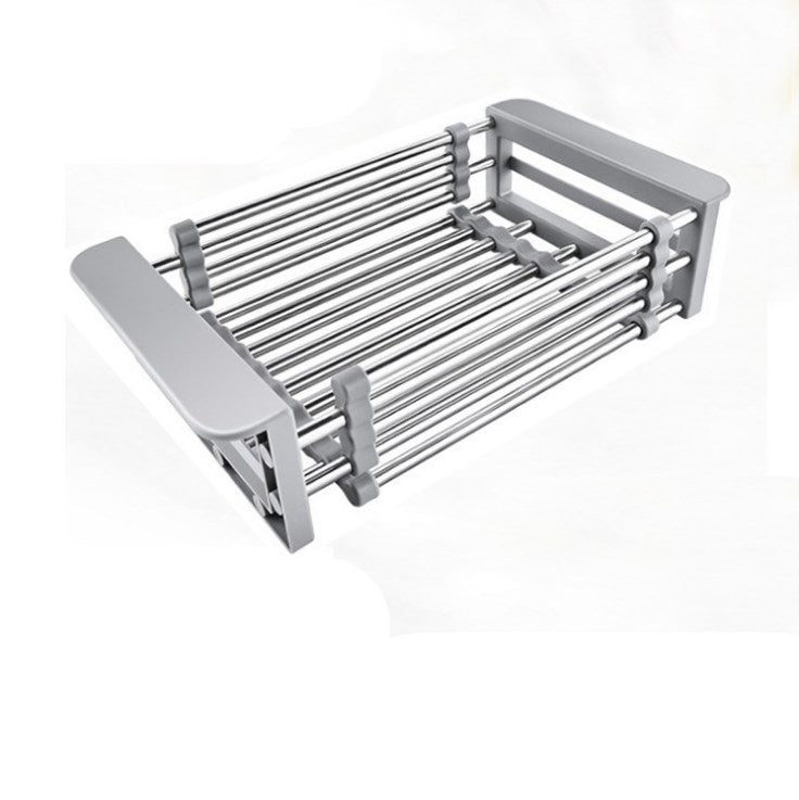 Stainless Steel Sink Drain Basket (Large Capacity Kitchen Organizer)