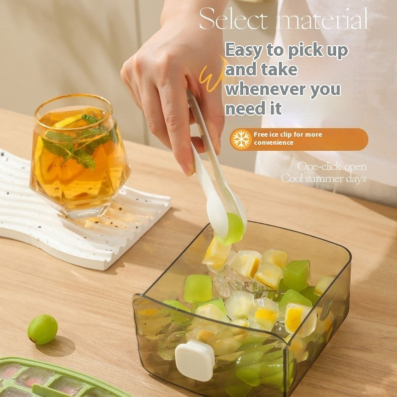 Large Capacity 3-Layer Ice Cube Tray with Press Release