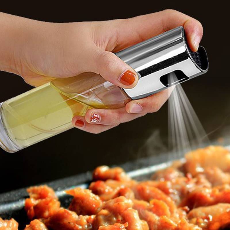 Oil Sprayer Bottle for Cooking (Leakproof, Refillable Glass Design)