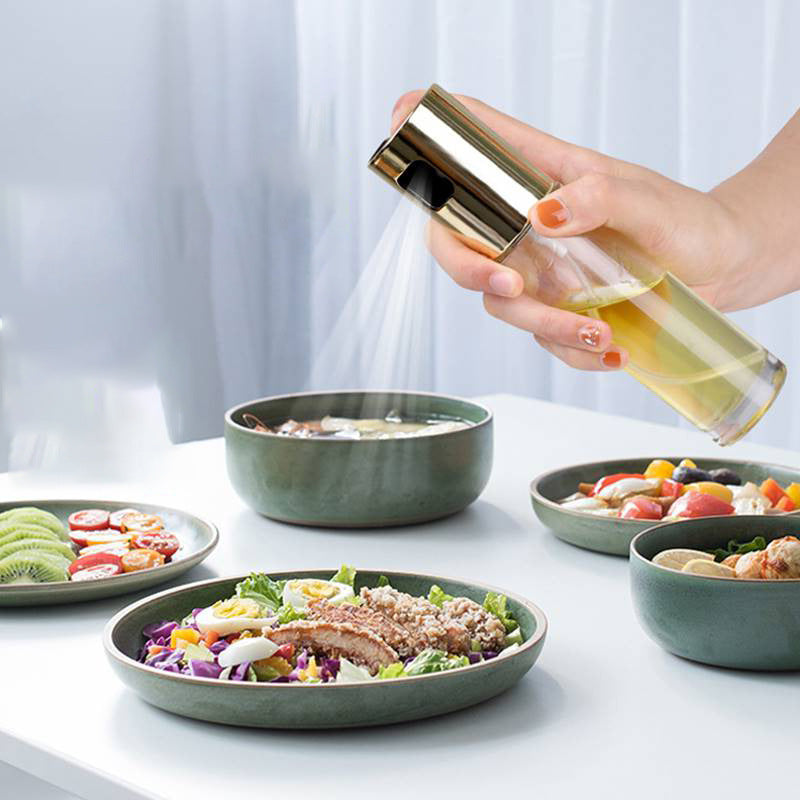 Oil Sprayer Bottle for Cooking (Leakproof, Refillable Glass Design)