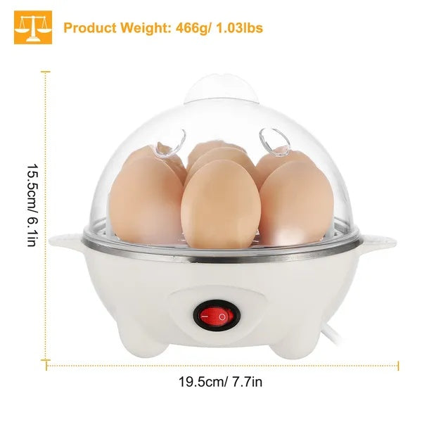 Electric Egg Cooker (7-Egg Capacity, Auto Shut-Off)