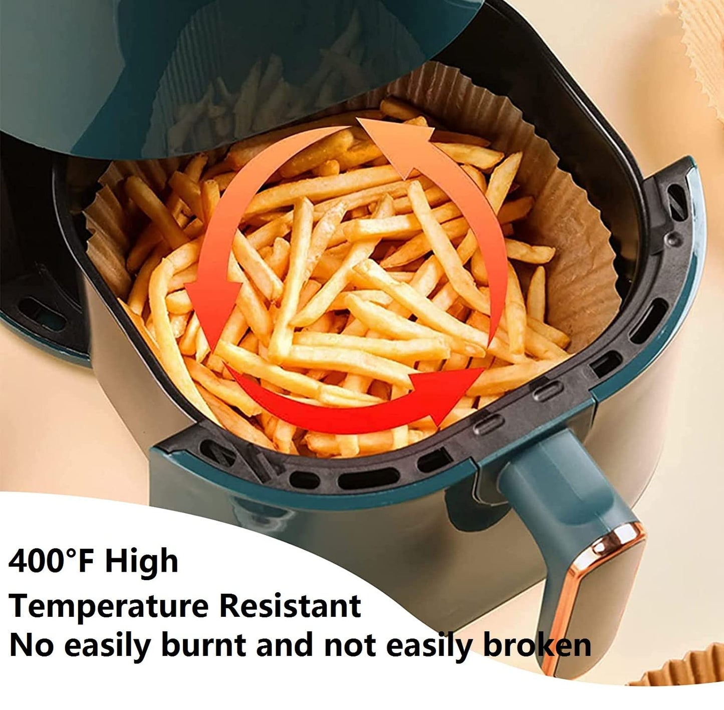 Non-Stick Air Fryer Disposable Paper Liners (50 pieces)