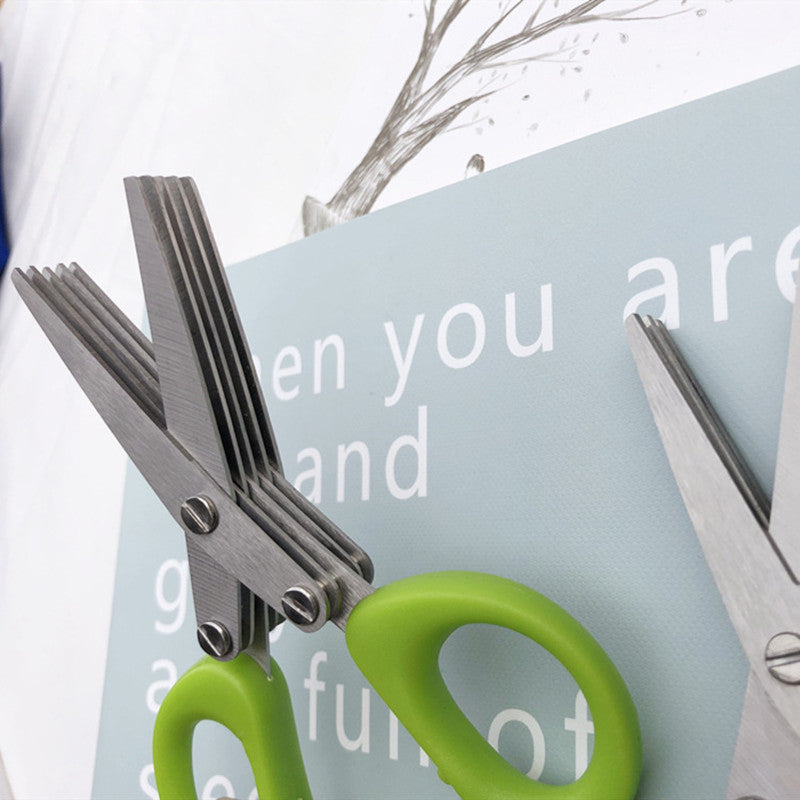Multi-Layer Herb Scissors (Stainless Steel)
