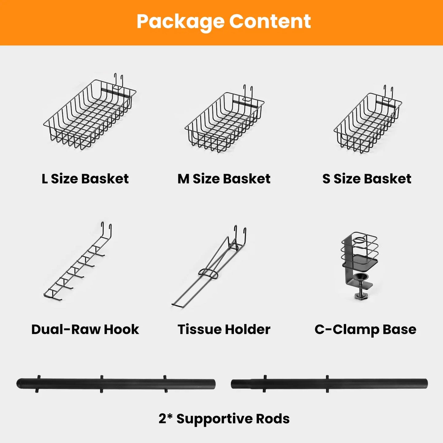 BBQ Griddle Caddy Organizer with Paper Towel Holder & Storage Baskets