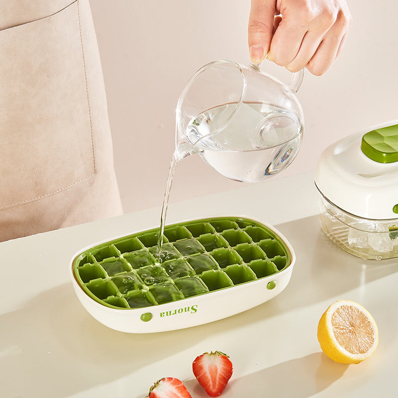 Easy-Release Ice Cube Tray with Lid (Press-Type Design)