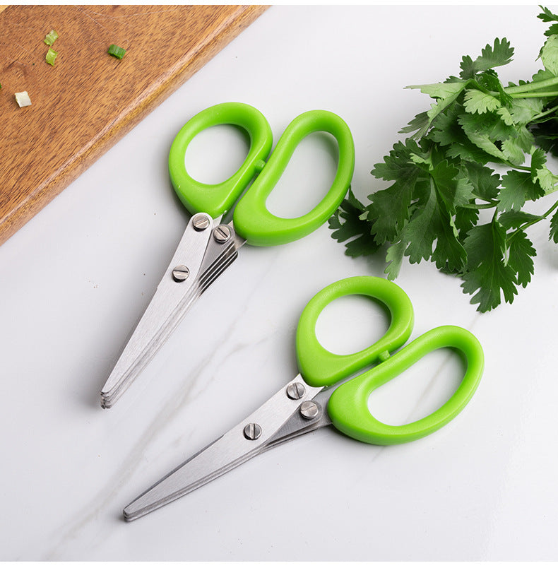 Multi-Layer Herb Scissors (Stainless Steel)