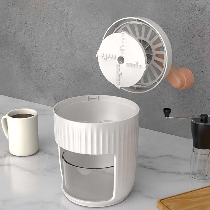 Manual Ice Crusher & Shaved Ice Maker (Portable Hand-Crank Design)