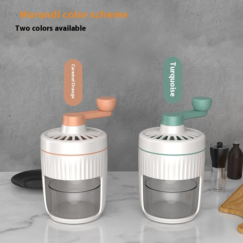 Manual Ice Crusher & Shaved Ice Maker (Portable Hand-Crank Design)