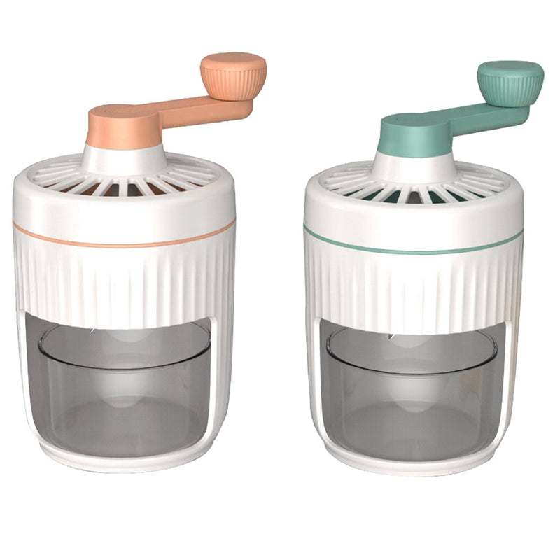 Manual Ice Crusher & Shaved Ice Maker (Portable Hand-Crank Design)